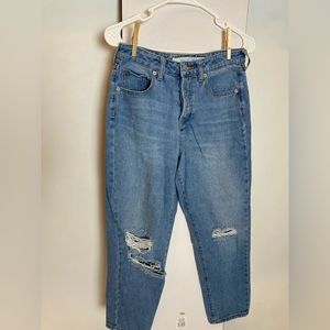 Brandy Melville, size 27, light wash, distressed, women’s, denim jeans